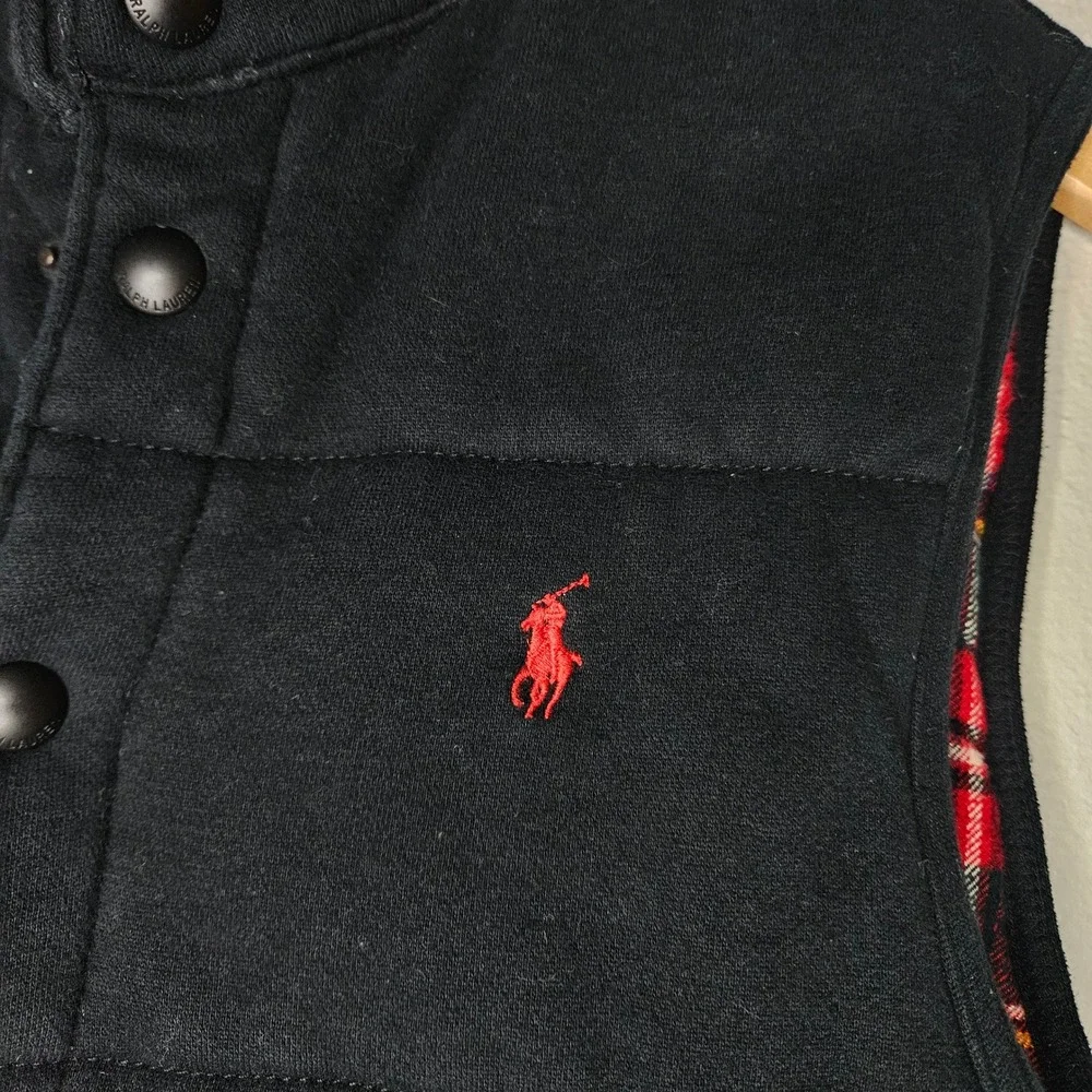 Polo Ralph Lauren Mens Puffer‎ Vest Plaid Lined Interior